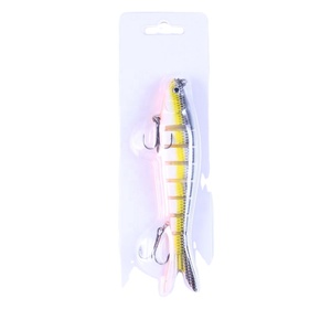 Vente en gros de leurres de pêche artificiels réalistes de 13,7 cm et 27 g, 8 segments, multi-articulés, type minnow - Product Image 6