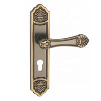 Ensemble de serrures de porte à double panneau pour appartement de luxe américain moderne avec poignée en alliage de zinc massif