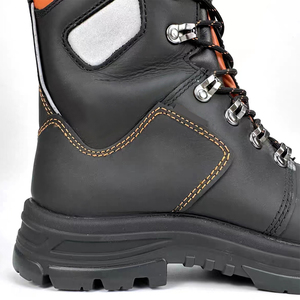 TB103 Cuero de vaca Gobang Tallas grandes Antideslizante y resistente al aceite Zapatos de trabajo de seguridad Botas de senderismo para hombres - Product Image 5