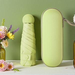 Promozionale signora Mini capsula ombrello da bambina portatile con ombrello pieghevole UV produzione crema solare ombrelli con custodia - Product Image 4