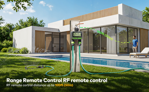 Programmateur d'arrosage de jardin WD01, maison intelligente, écran LCD, irrigation programmable 4 zones, fonctionne avec des piles AA, utilisation en extérieur - Product Image 4