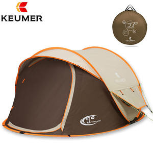Tente de plage automatique KEUMER grande taille pour l'extérieur, protection UV, imperméable, avec armature droite, abri solaire pour 3-4 personnes, portable - Product Image 3