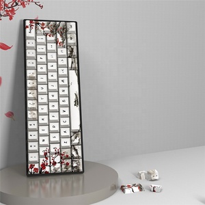 80 touches de clavier en forme de fleur de prunier, profil Cherry, sublimation par teinture, matériau PBT pour claviers mécaniques GH60 <span class=keywords><strong>GK61</strong></span> GK64 SK61Anne Pro - Product Image 6