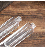 Flacon pulvérisateur de parfum vide en verre de 15 ml, portable, rectangulaire, avec couvercle argenté et diffuseur, pour échantillon de parfum ou emballage cosmétique
