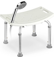 Chaise de douche médicale pour baignoire et douche, siège de bain réglable, tabouret antidérapant pour personnes âgées et handicapées, capacité de 150 kg