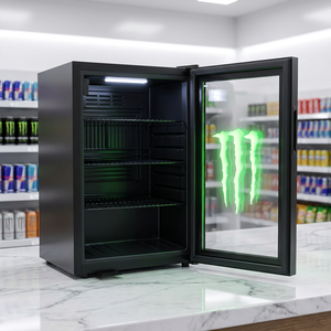 Nevera Personalizada para Bebidas, Refrigerador de Bebidas Energéticas, Mini Nevera de Bajo Consumo con Estantes Ajustables - Product Image 3