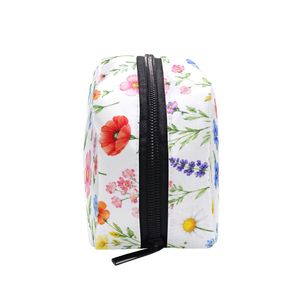 Wholesale Colorful Flower Custom Printed Makeup <b>Bag</b> for Women Cosmetic Pouch Zipper Cute Travel <b>Toiletry</b> <b>Bag</b> - Product Image 6