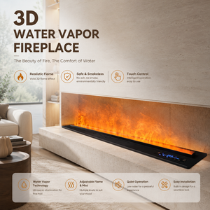 <span class=keywords><strong>Chimenea</strong></span> Eléctrica <span class=keywords><strong>con</strong></span> Vapor de Agua, Llama 3D, <span class=keywords><strong>Chimenea</strong></span> Moderna para Sala de Estar Interior, Decoración de Hogar de Lujo, Control Remoto - Product Image 3