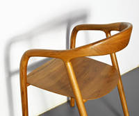 Chaise de salle à manger en teck moderne et épurée, d'Indonésie, durable, ergonomique, élégante, pour la maison, l'extérieur et les restaurants