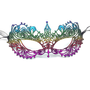 <span class=keywords><strong>Máscara</strong></span> de Encaje Dorada para Baile de Máscaras, Media Cara, Estilo Adulto Femenino, Accesorios de Halloween, <span class=keywords><strong>Máscara</strong></span> Sexy para los Ojos en Venta - Product Image 5