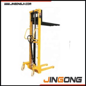 2トン1.6m油圧ハンドフォークリフト手動パレットスタッカーナイロンホイール付き中国サプライヤー - Product Image 4