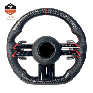 Volante de Coche para Benz <span class=keywords><strong>AMG</strong></span> G63 W212 W222 W213 W205 W211 W204 CLA CLS <span class=keywords><strong>SL500</strong></span>, Volante de Fibra de Carbono con LED - Product Image 1