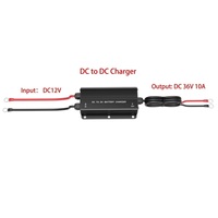 Chargeur de batterie DC-DC 10A 36V/24V/12V, chargeur embarqué pour batteries Gel, AGM, à électrolyte liquide et Lithium, étanche IP67