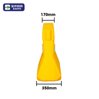 Barrera de Seguridad Vial de Plástico HDPE Baoye, Modelo B-022-02, 760 mm de Altura, 1400 mm de Ancho, Reflectante Prismática de Alta Intensidad