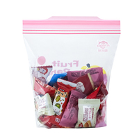 Sacs en plastique refermables imprimés en gravure, antibactériens, résistants aux déchirures, adaptés au congélateur, avec surface transparente inscriptible pour le stockage des aliments et des aliments pour animaux de compagnie