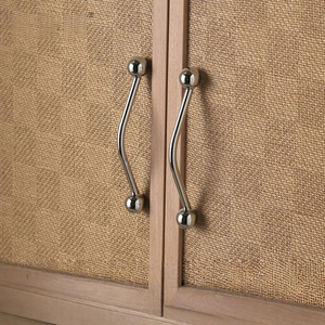 Poignée de meuble incurvée de luxe avec extrémités sphériques en alliage de zinc pour tiroir de placard et armoire de cuisine - Product Image 3