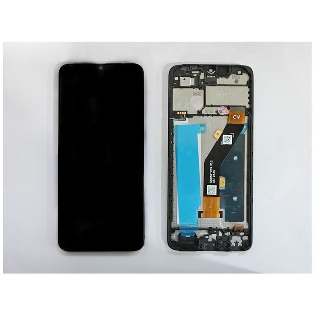 Original Mobile Phone LCD Touch Screen 6.6" for Tecno Pop 7 BF6 with Frame-Fix Broken Screen 1 Year Warranty
