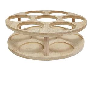 Stanley Tumbler Organizer with Rotatable <b>Rack</b> Wood Metal Water Bottle <b>Storage</b> for <b>Kitchen</b> Cabinets Stanley Cup <b>Storage</b> <b>Rack</b> - Product Image 6