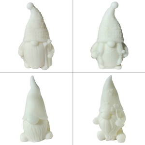 DIY 3D Christmas Snowman Candle Mold Silicone Soap Mold Christmas Santa Claus DIY <b>Craft</b> Art Handmade Soap Candle Wax Mould - Product Image 5