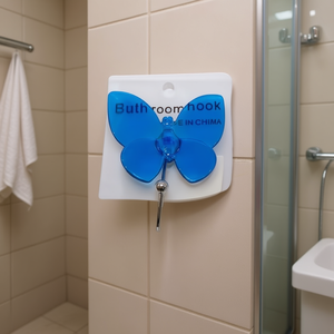 Butterfly Suction Cup Hooks 12Pcs Colorful Bathroom Hook Set With Strong Grip For Towel Robe Hanging - Product Image 2