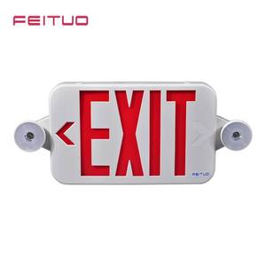 Juego de señales de salida universales Feituo, con luces LED ajustables de doble cabezal, adecuadas para escuelas, hospitales, tiendas minoristas y - Product Image 2