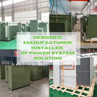 Transformador Eléctrico Trifásico Sumergido en Aceite de 1200W 50KVA, Elevador de Tensión, Montado en Plataforma