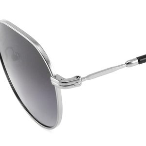 Lunettes de soleil ovales élégantes, monture en métal à bordure complète, verres verts, protection UV400, unisexe, protection solaire pour adultes - Product Image 4