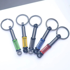 Xe tự động điều chỉnh các bộ phận <span class=keywords><strong>Keychain</strong></span> sốc hấp thụ vòng chìa khóa mùa xuân sốc hấp thụ Phụ tùng xe hơi phụ kiện kim loại móc chìa khóa - Product Image 3