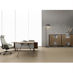 Bureau de direction en forme de L, luxueux, durable, écologique, pour PDG, <span class=keywords><strong>directeur</strong></span>, manager, bureau à domicile minimaliste, montage facile, bois MFC - Product Image 3