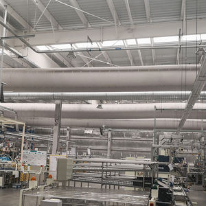 Conducto de tela de aire resistente al fuego de nivel B1 de operación fácil de peso ligero para almacén de <span class=keywords><strong>tabaco</strong></span> con alta capacidad de flujo de aire - Product Image 2