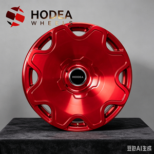 Jantes en alliage forgé de 18/19/20/21/22 pouces, rouge brillant, style rétro, grande taille, pour voitures européennes et japonaises, voitures vintage, pick-up, muscle car - Product Image 1