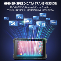 Tablette industrielle robuste AICSHTER AIC-T08-MTK 8 pouces Android 11 8 Go de RAM 1280x800 IP65 Étanche NFC 4G/WiFi 5 Face ID GPS OTG