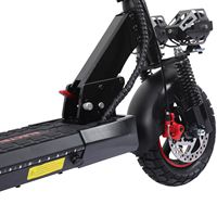 Trottinette électrique tout-terrain pliable pour adultes, en alliage d'aluminium, moteur sans balais, étanche, autonomie 55 km, vitesse maximale, double moteur, stock US