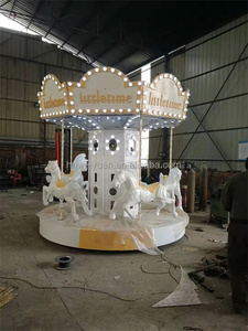 Enfants Mini Merry Go Round Carrousel à vendre Amusement 5 Places Noël Luxe Personnalisé ZHENGZHOU Personnalisé Intérieur Ride 5 Personnes - Product Image 5