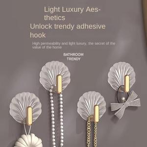 Household Hook <b>Storage</b> Container for Storing <b>Clothes</b> Strong Load-Bearing Capacity Easy Install 4-Piece Set Sturdy - Product Image 3