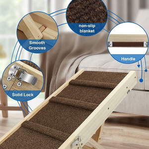 Honden trap houten verstelbaar kofferbak hondenoploop hondenbank trap - Product Image 3