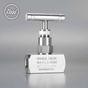 Vanne à aiguille M161.5 SS304 6000 PSI, commande manuelle haute pression - Product Image 1