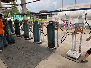 מילוי יתר כיול מילוי גז בישול גז מכונת מילוי lpg סולם קל לתפעול - Product Image 2