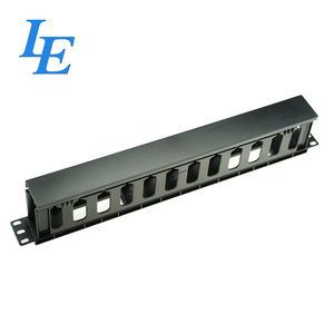 Panel de gestión de cables para servidor de acero laminado en frío SPCC de 19 pulgadas con anillo en D, canalización de cables horizontal/vertical, acabado en polvo - Product Image 3