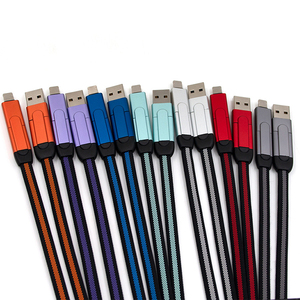6-in-1 PD Fast Charging Data Cable 6 in 1 Pair Charging Cable 5 Core Aluminum Alloy 60W20W Android Charging Cable 1M - Product Image 2