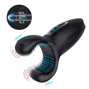 Masturbator pria portabel 10 frekuensi Vibrator dengan 10 fungsi penjepit gigitan frekuensi, mainan seks pria kualitas tinggi - Product Image 1