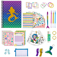 Kit de Journal à Colorier Thème Sirène pour Filles – Ensemble de Papeterie DIY Scrapbook – Cadeau d'Anniversaire Éducatif et Artistique