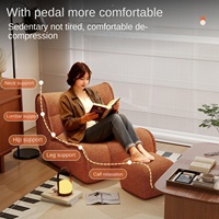 Fauteuil pouf en velours – s'étend à plat pour les siestes – nid douillet pour chien – canapé mini carré moderne et minimaliste de style tatami pour une personne