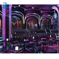 Meubles de salon avec table pliable, boîte de nuit, cube à led, KTV, narguilé, vente en gros