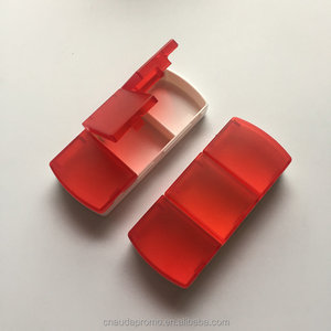 Custom Logo Promotional 3 Compartment Pill Organizer Portable One Day Pill Box