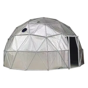 6m 8m 12 M Gampling Dome Tent With Bathroom Luxury Dome Tent For Restaurant Villa Glamping Resort Hotel