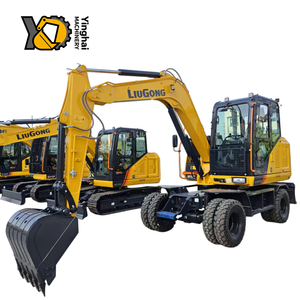 Nouvelle pelle sur pneus Liugong 908FW 8t, Chine, norme Stage 4, avec ligne de marteau hydraulique - Product Image 3