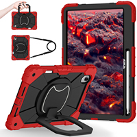 Lenovo Idea Tab Pro Gen 2 TB390 13'' 2026 için Sağlam Tablet Kılıfı, 360 Derece Dönebilen Stand, El ve Omuz Askısı, Kalem Tutucu, 13 İnç Kılıf