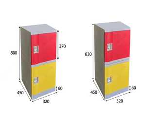 Современный пластиковый шкаф-локер из АБС-пластика с несколькими дверцами для школьных классов, домашнего офиса и начальной школы - Product Image 3