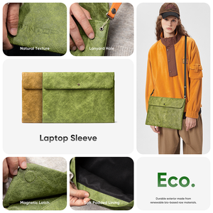 WINTOP Funda <span class=keywords><strong>para</strong></span> portátil biodegradable ecológica Certificación FSC ROHS Resistente al agua <span class=keywords><strong>MacBook</strong></span> 13,3 pulgadas 31CM * 22CM - Product Image 3
